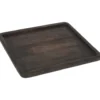Tablett rechteckig 33 x 30 cm aus gebranntem Mangoholz