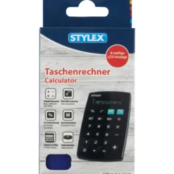 Taschenrechner, 8-stellig, 7 x 11,5 cm, farbig