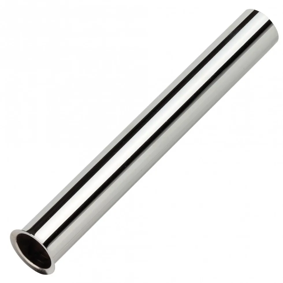 Tauchrohr Siphon 1 1/4" x 32 x 250 mm gerade aus verchromtem Metall