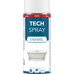 Tech Spray Emaille glänzend Weiß, Reparaturlack