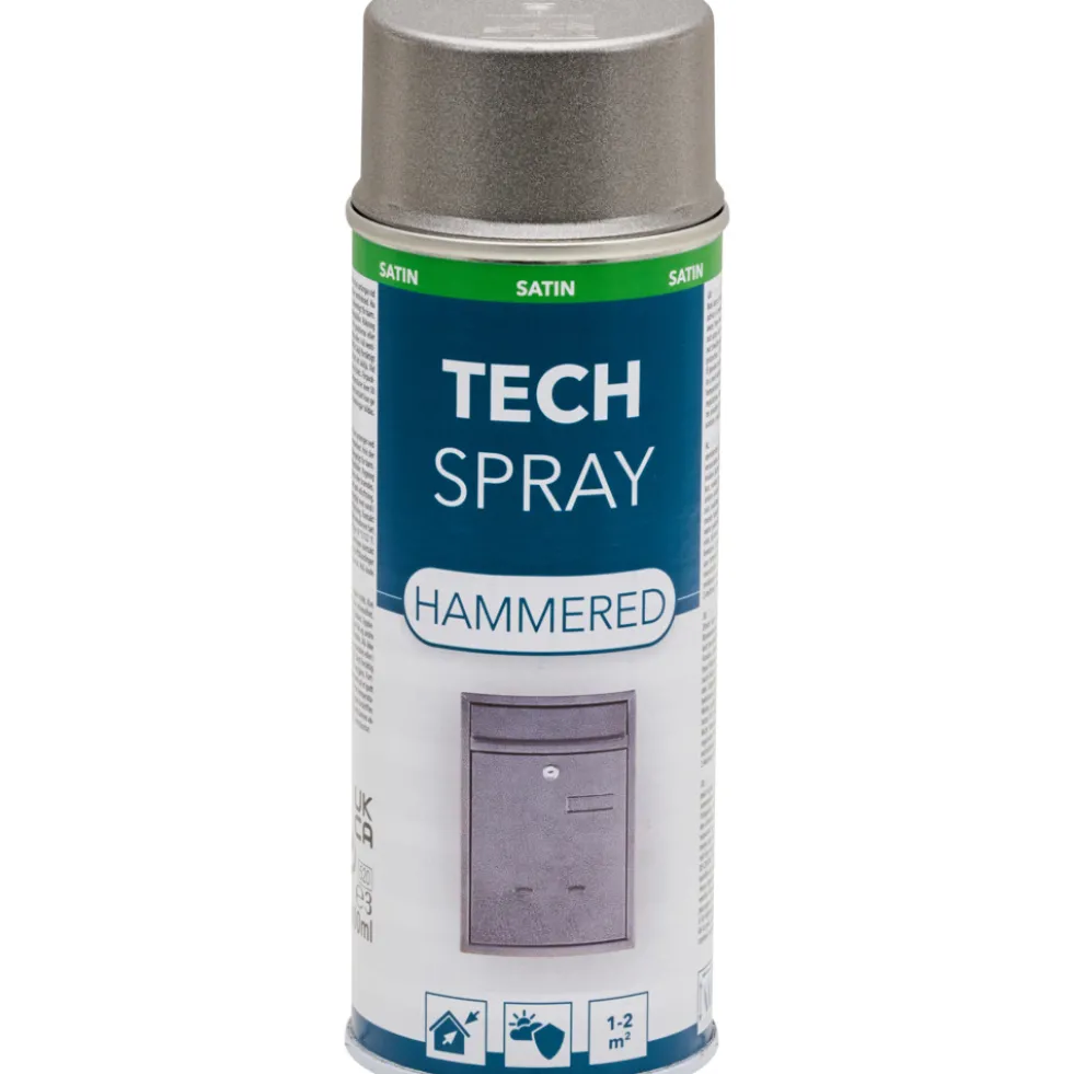 Tech Spray Hammerschlag Seidenglanz 400 ml anthrazit