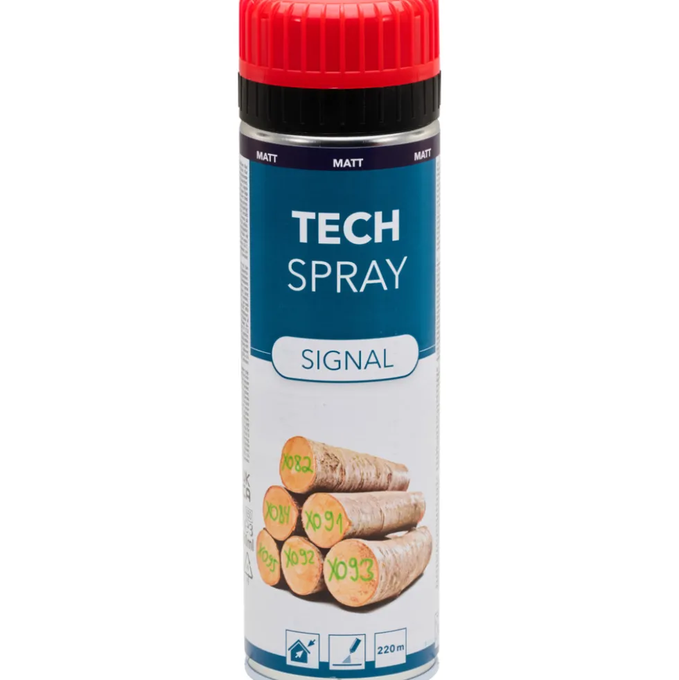 Tech Spray Signal matt, Markierspray 500 ml rot