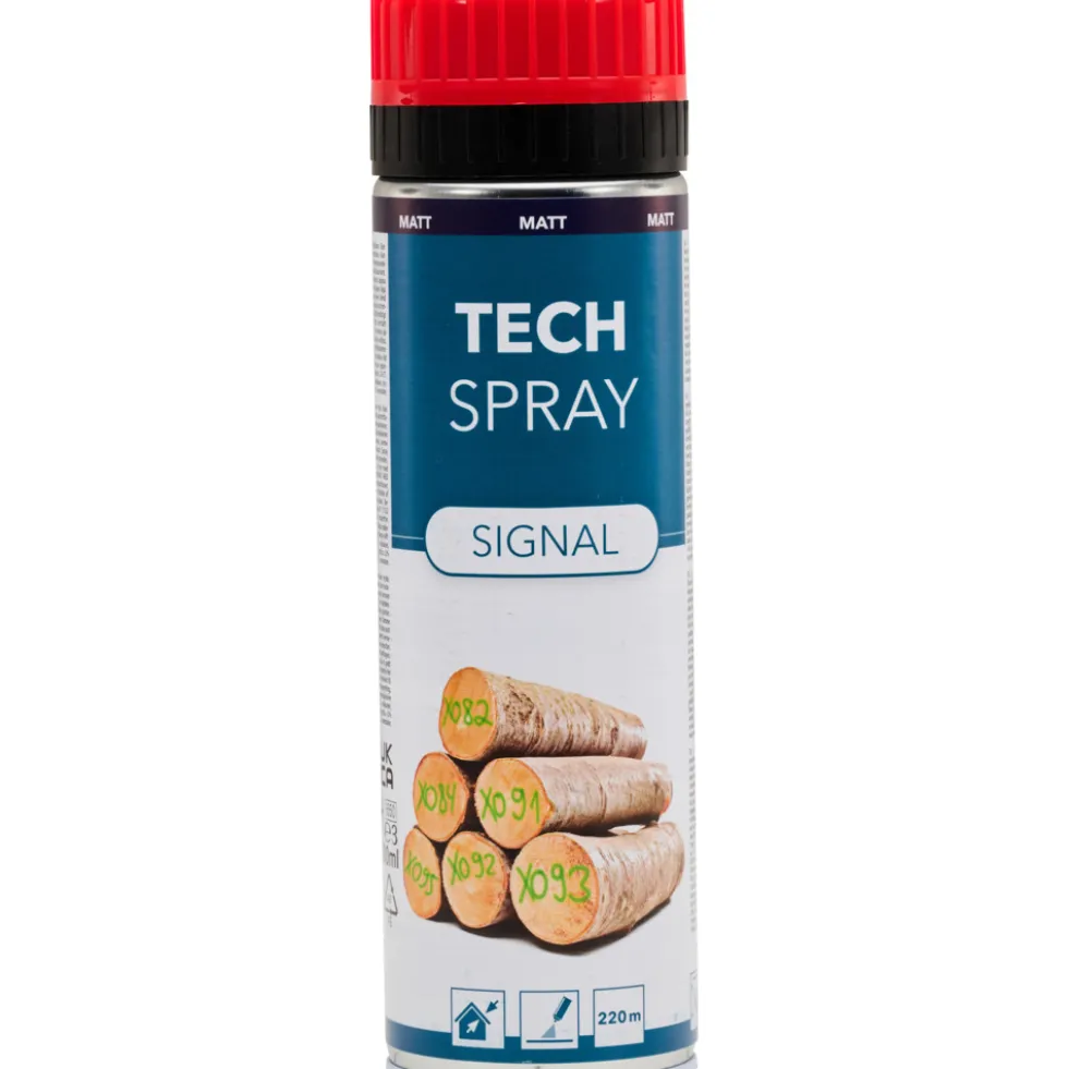 Tech Spray Signal matt, Markierspray 500 ml rot