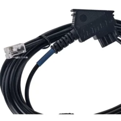 Telefonkabel TAE-F-Stecker 3 m Modular-Stecker 6p4c in Schwarz