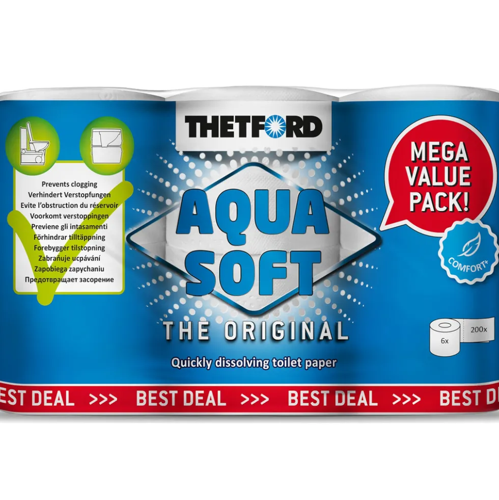 Thetford Aqua Soft WC-Papier 6 Rollen