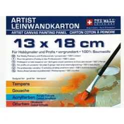 The Wall Artist Leinwandkarton 13 x 18 cm in Weiß