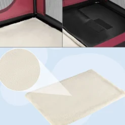 Tiertransportbox L 70 x 52 x 50 cm dunkelrot