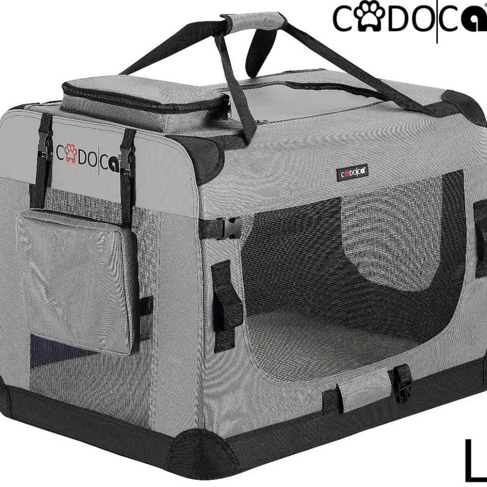 Tiertransportbox L 70 x 52 x 50 cm grau