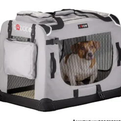 Tiertransportbox L 70 x 52 x 50 cm grau