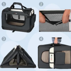 Tiertransportbox M 60 x 42 x 44 cm anthrazit