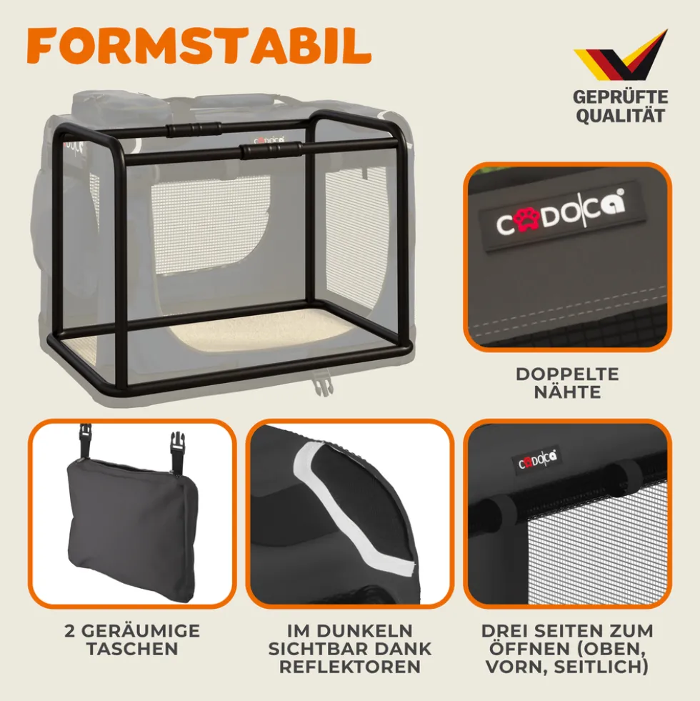 Tiertransportbox M 60 x 42 x 44 cm anthrazit