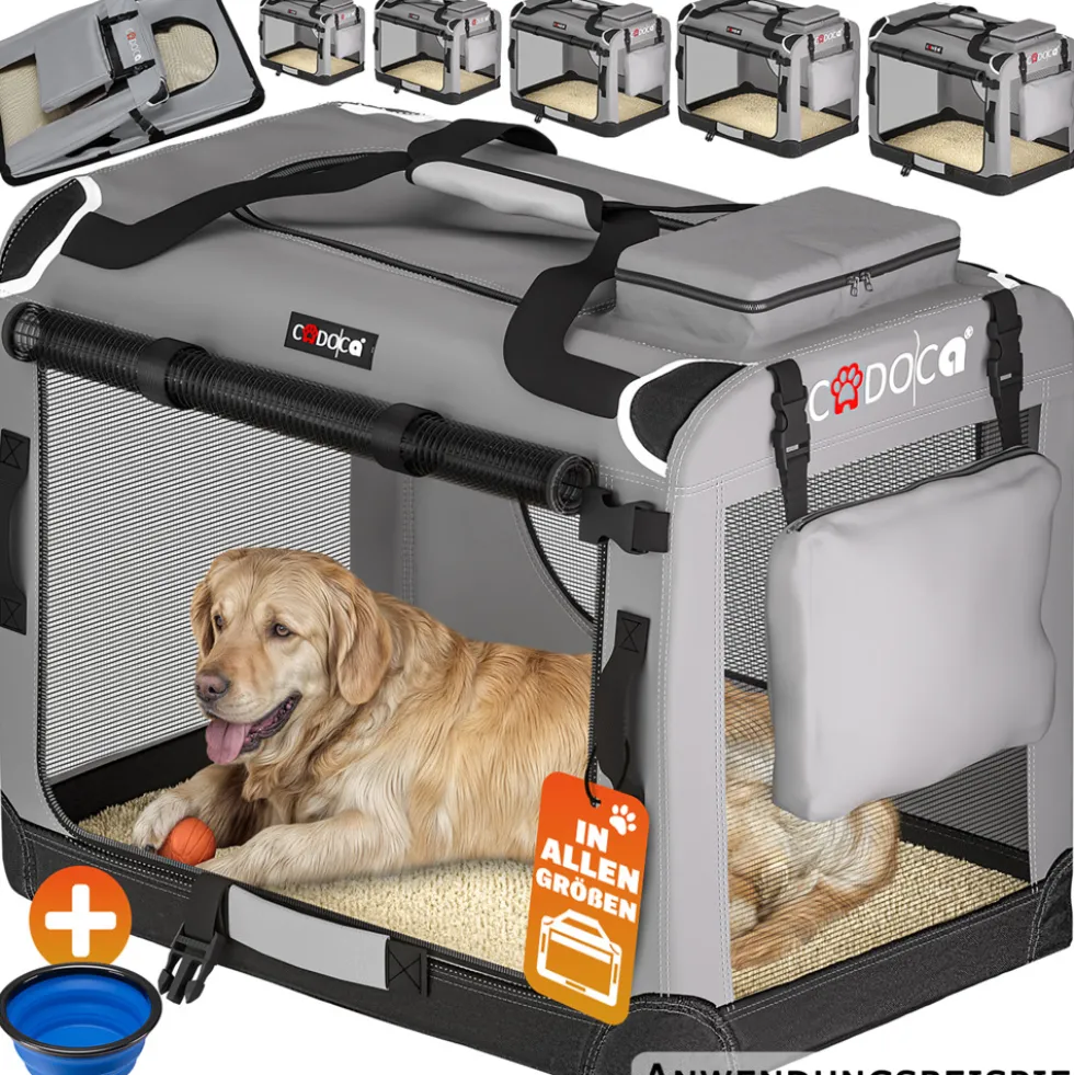 Tiertransportbox M 60 x 42 x 44 cm grau