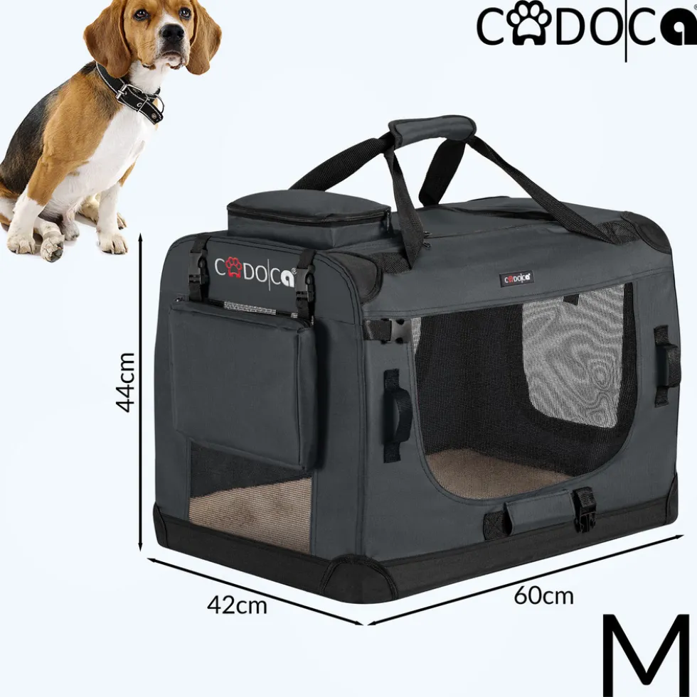 Tiertransportbox M 60 x 42 x 44 cm grau