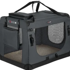 Tiertransportbox XL 82 x 58 x 58 cm anthrazit