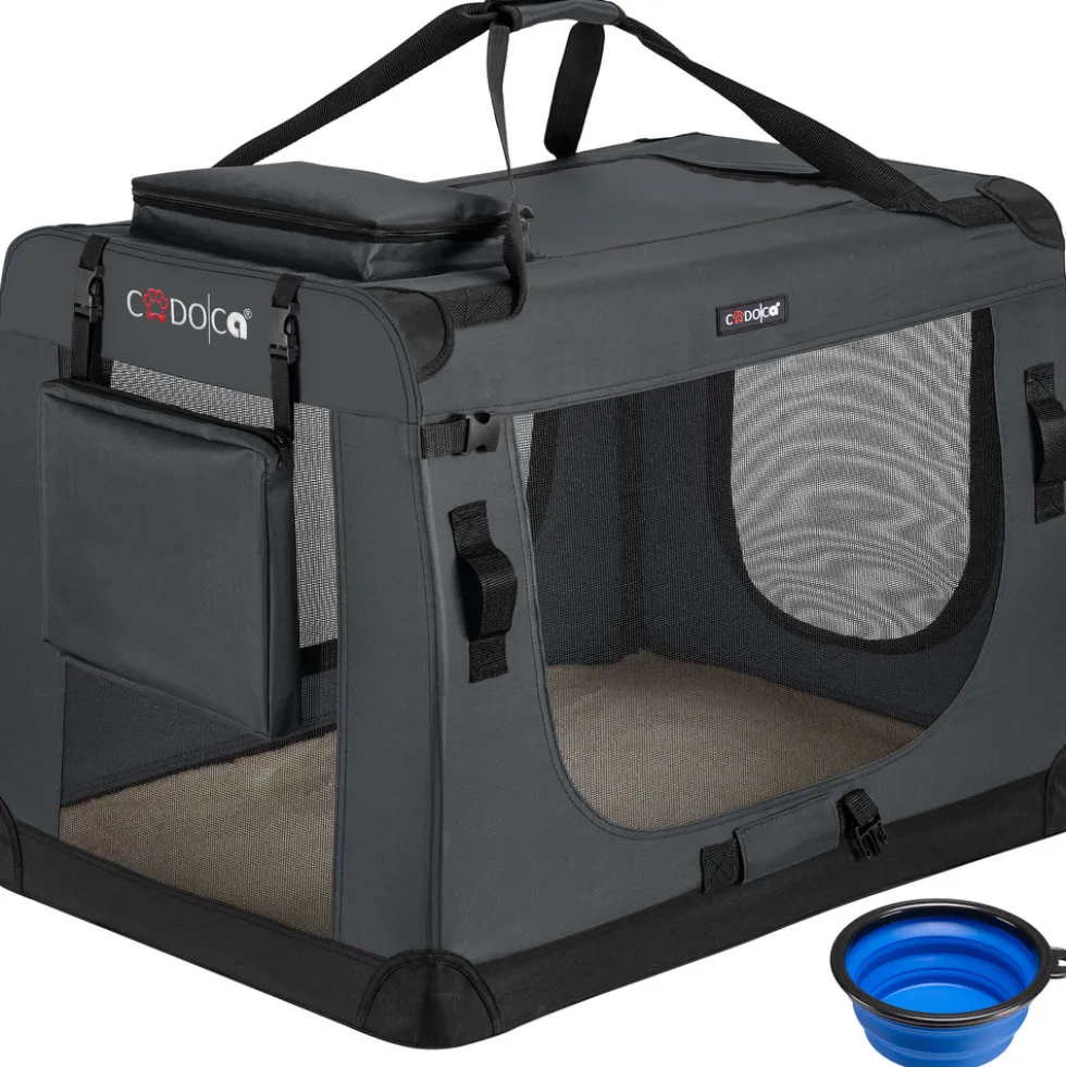 Tiertransportbox XL 82 x 58 x 58 cm anthrazit