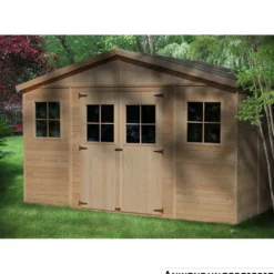 Timbela Gartenhaus / Gerätehaus aus Holz mit Boden