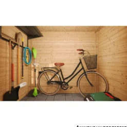 Timbela Geräteschuppen aus Holz mit Boden M310+M310G