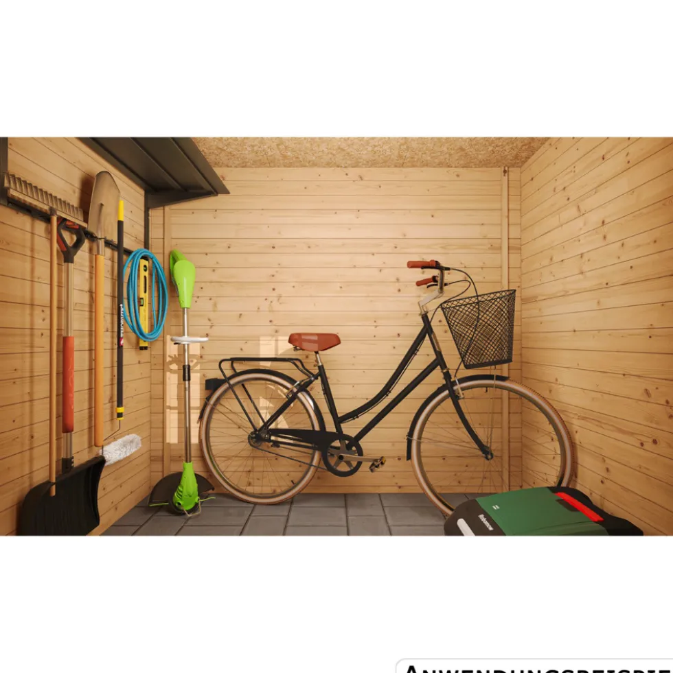 Timbela Geräteschuppen aus Holz mit Boden M310+M310G