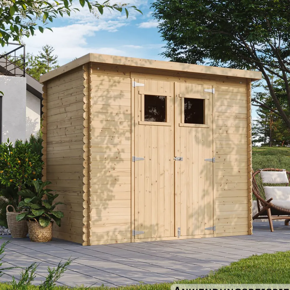 Timbela Geräteschuppen aus Holz mit Boden M310+M310G