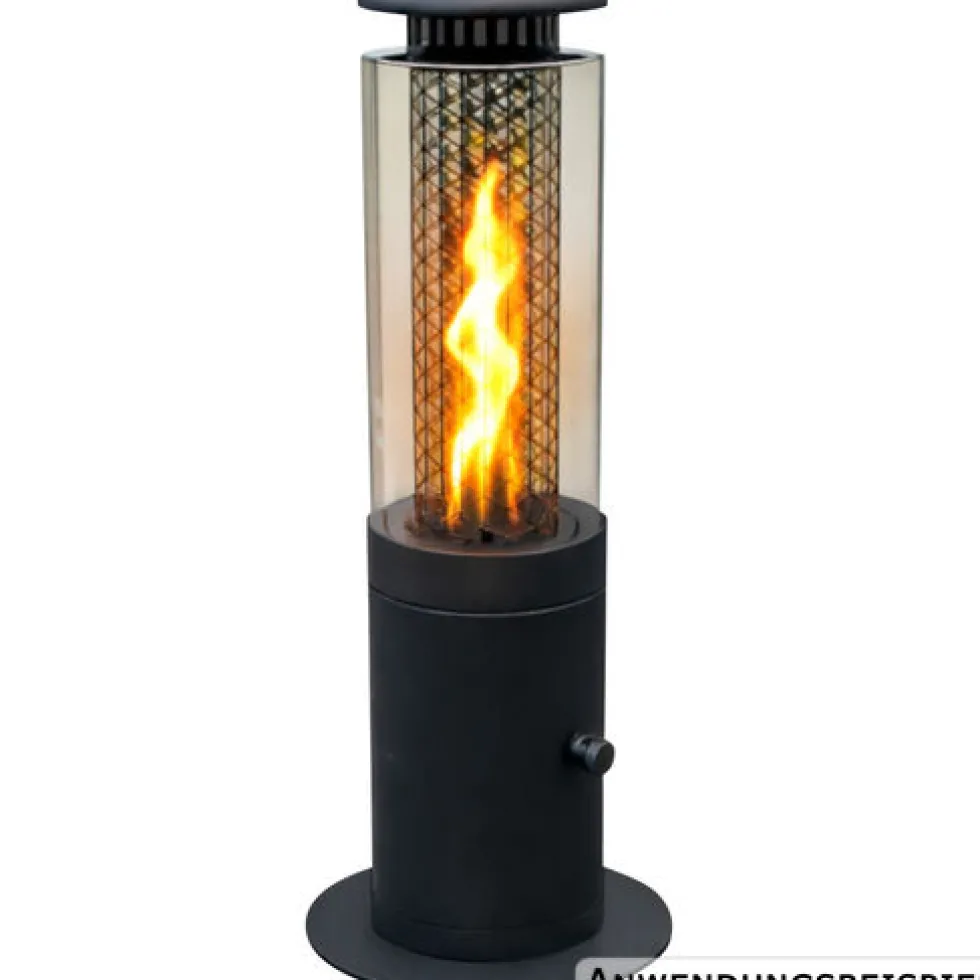 Tischfackel "Caminetto" mit Glaszylinder