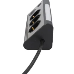 Tischsteckdosenleiste 3-fach USB A+C Edelstahl