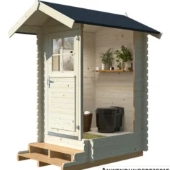 Toilettenhaus "Petteri" 1,5 m², Fichtenholz