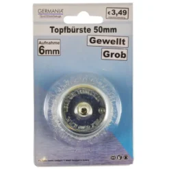 Topfbürste grob gewellt Ø 50 mm Stahldraht