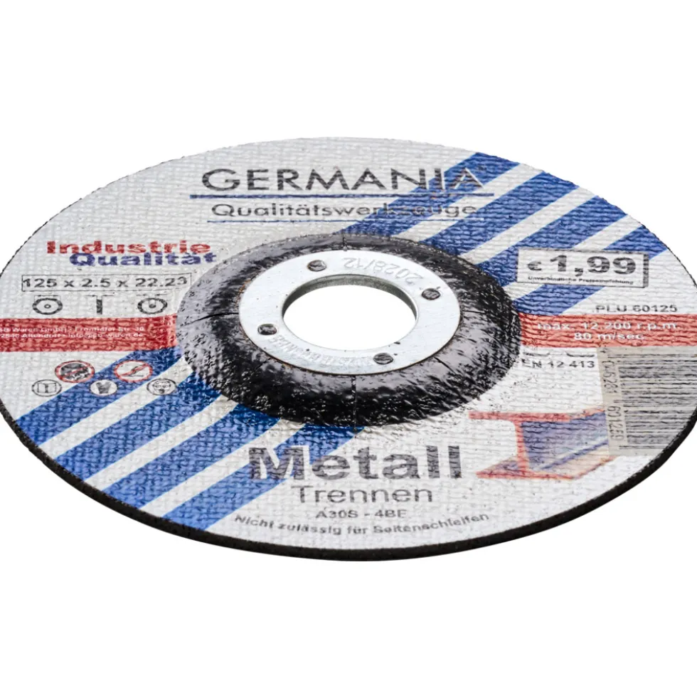 Trennscheibe Metall 125x2,5 bombiert Industriequalität Trennen