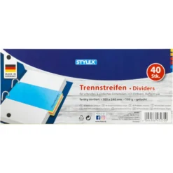 Trennstreifen farbig 40 Stück