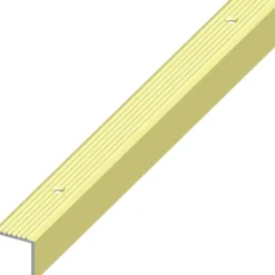 Treppen-Profil schmal Aluminium eloxiert 1000 x 19 x 20 mm messingfarben