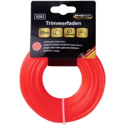 Trimmerfaden 2,4 mm 25 m, rot