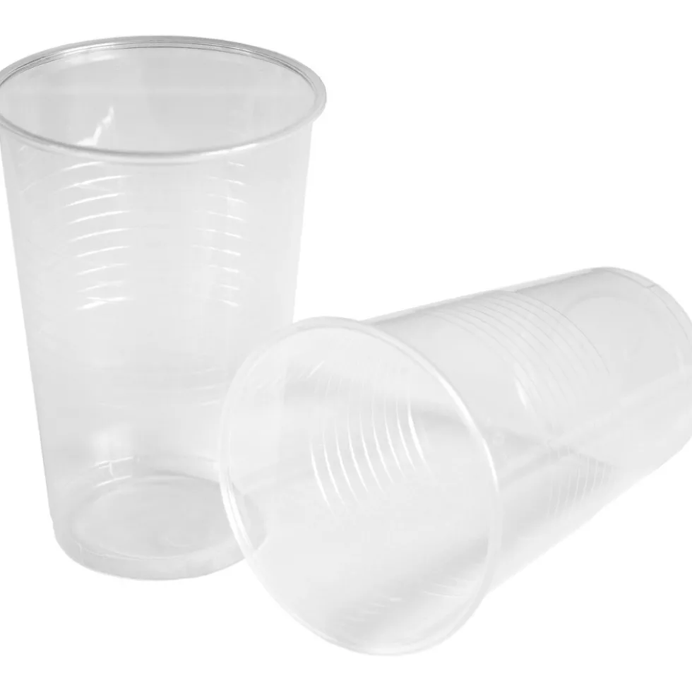 Trinkbecher "be green" transparent, 10 Stück