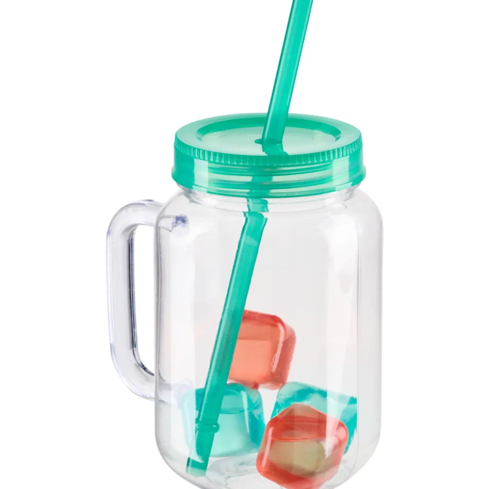 Trinkbecher 550 ml inklusive Eiswürfeln, farblich sortiert