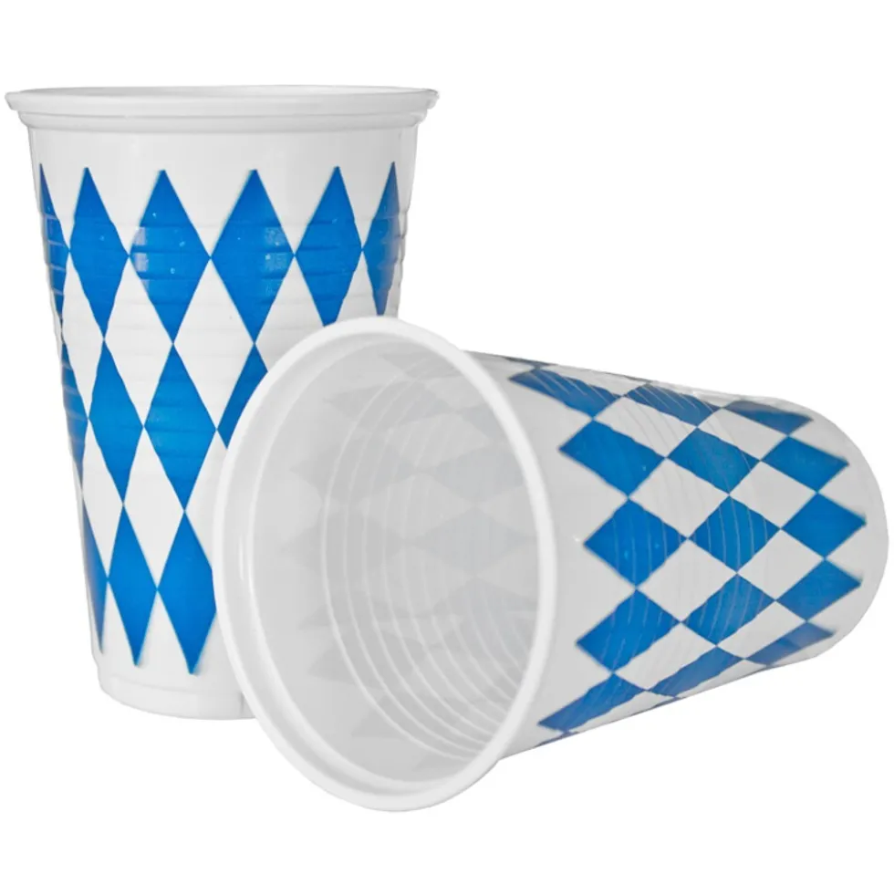 Trinkbecher 10 Stück in Bayrisch Blau