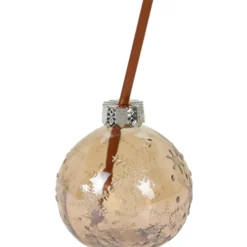 Trinkglas Weihnachtskugel, 3 Farben sortiert