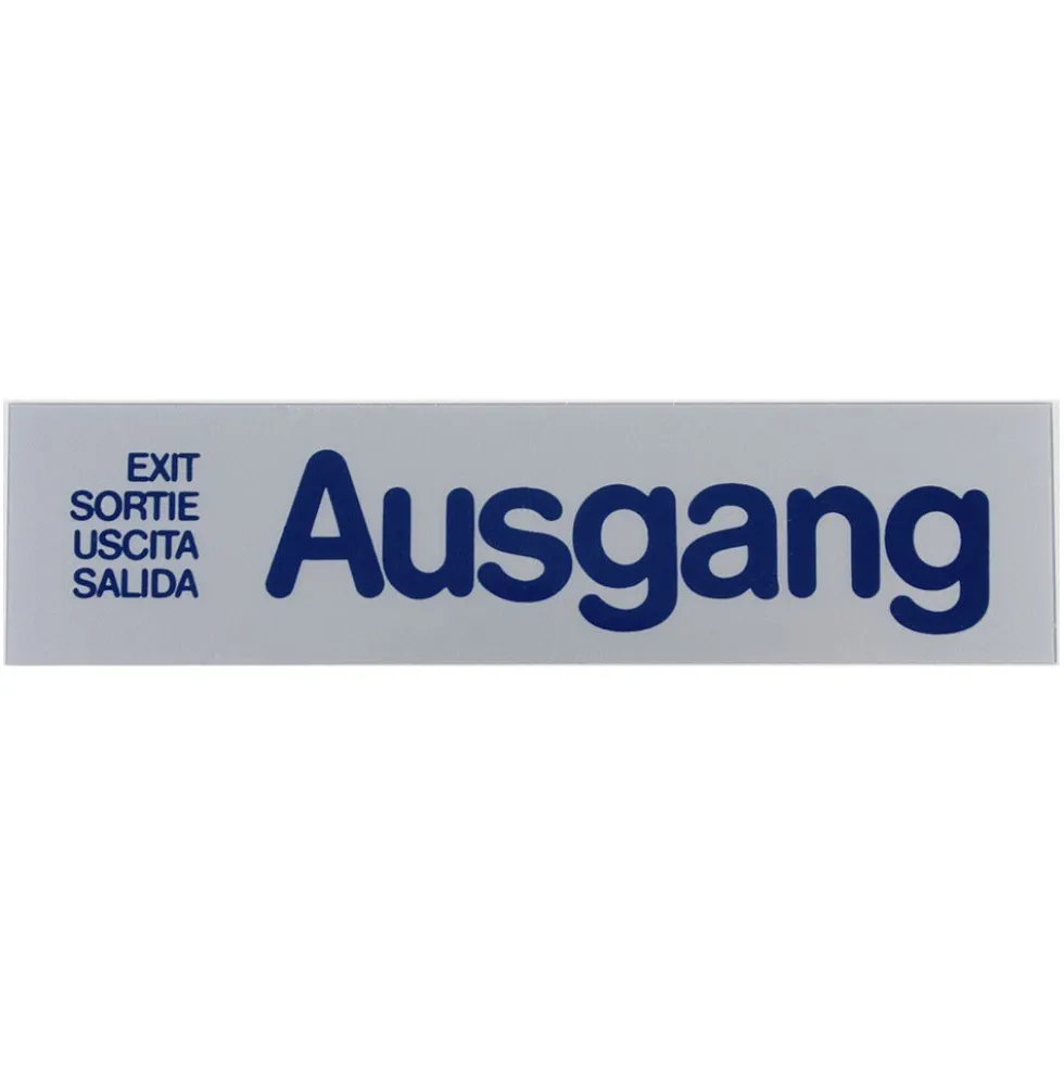 Türschild 160 x 40 mm, selbstklebend, Ausgang