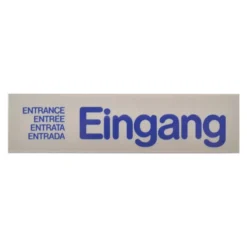 Türschild 160 x 40 mm, selbstklebend, Eingang