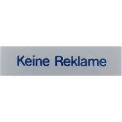 Türschild 80 x 20 mm, selbstklebend, keine Reklame