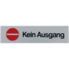 Türschild 160 x 40 mm, selbstklebend, kein Ausgang