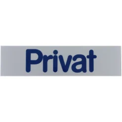 Türschild 160 x 40 mm, selbstklebend, Privat