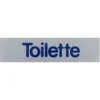 Türschild 80 x 20 mm, selbstklebend, Toilette