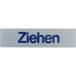 Türschild 80 x 20 mm, selbstklebend, Ziehen