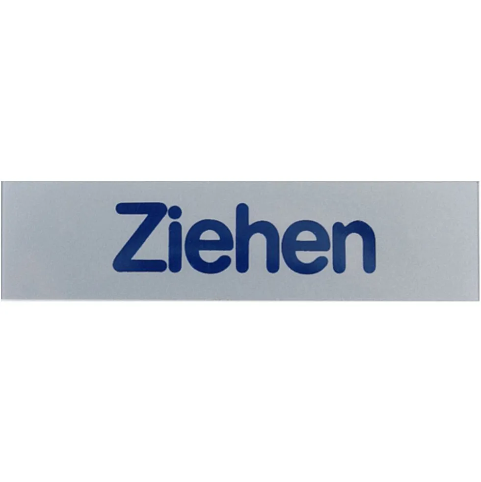 Türschild 80 x 20 mm, selbstklebend, Ziehen