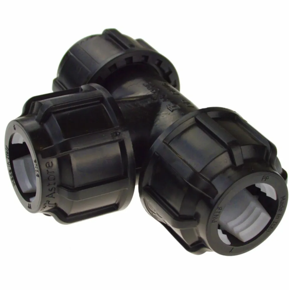T-Stück 3-fach 3xØ25mm aus PP-Kunststoff