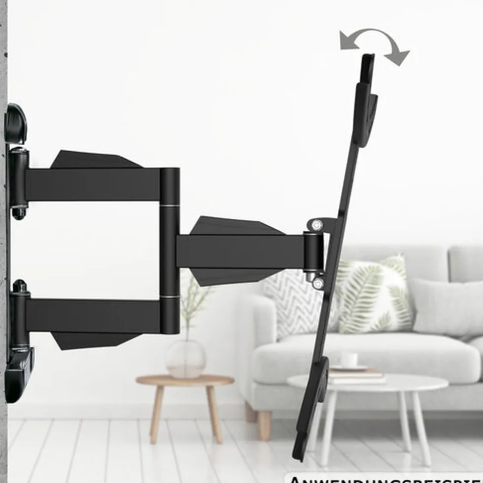 TV-Wandhalterung FULLMOTION bis 165cm 65", schwarz