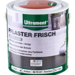 Ultrament Betonlasur Pflaster Frisch 2,5 Liter rot