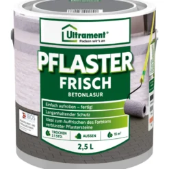 Ultrament Betonlasur Pflaster Frisch 2,5 Liter grau