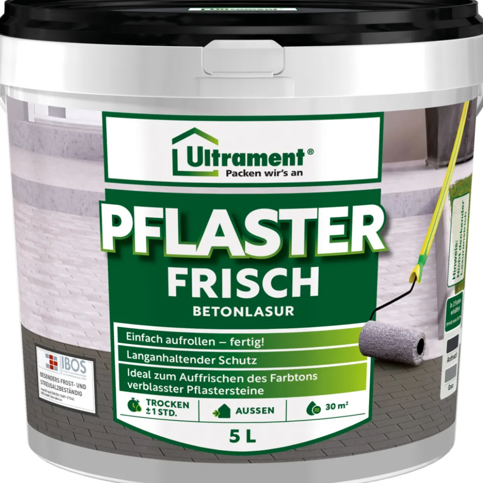 Ultrament Pflaster Frisch 5 Liter in Anthrazit