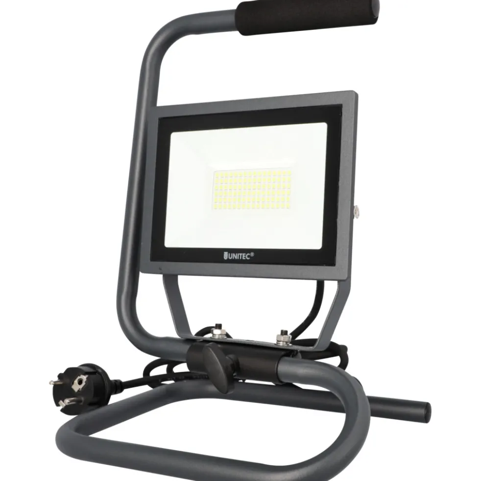 UNITEC® LED-Flutlichtstrahler tragbar 35 Watt 4250 Lumen IP 65 anthrazit