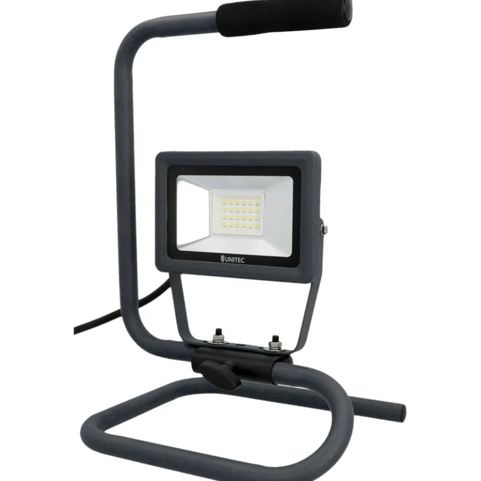 UNITEC® LED Flutlichtstrahler tragbar 35 Watt 1700 Lumen IP 65 anthrazit